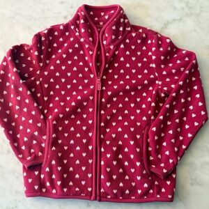 Uniqlo Pink Fleece with Heart Design